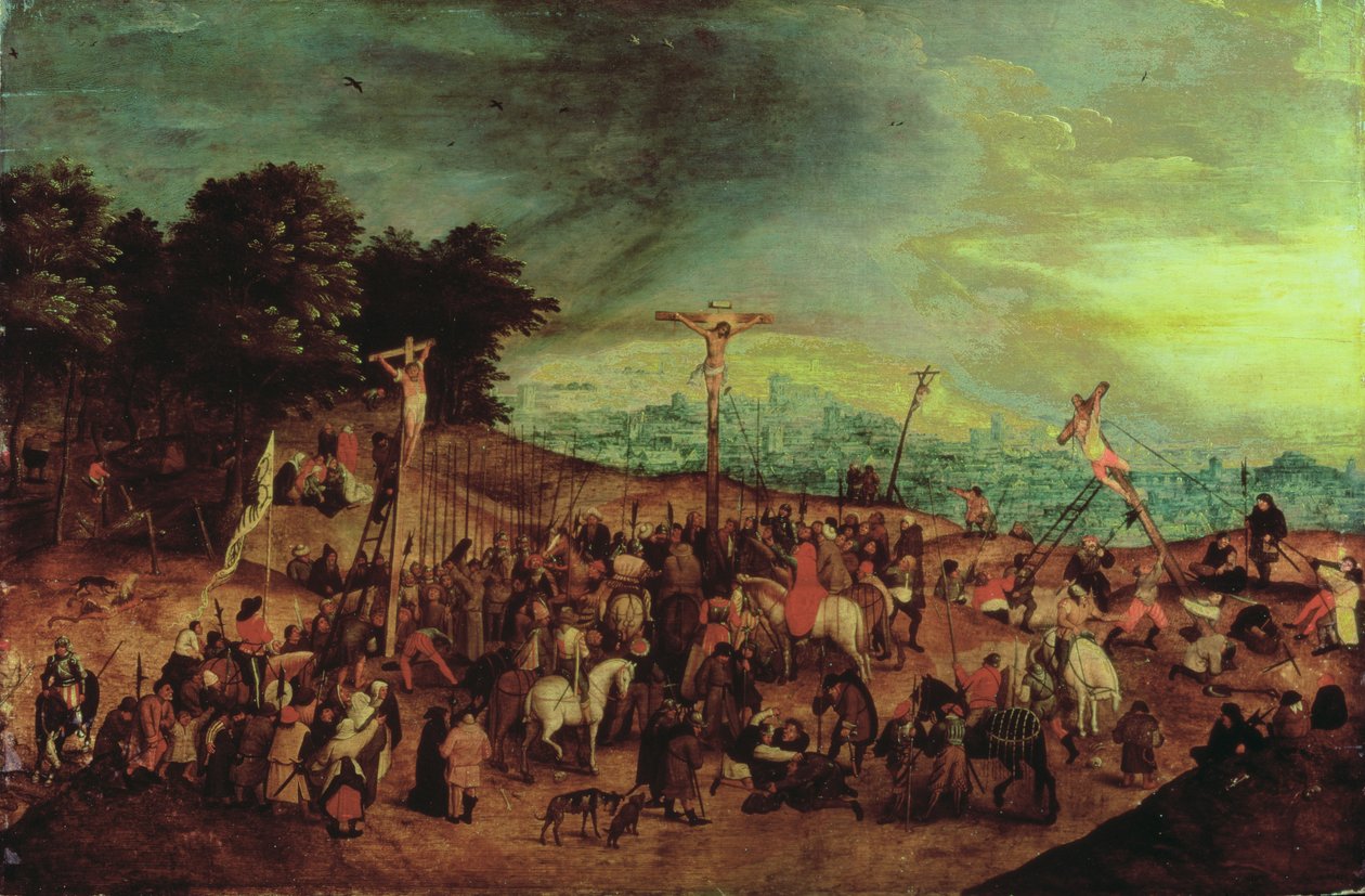 A crucificação de Pieter Brueghel the Younger