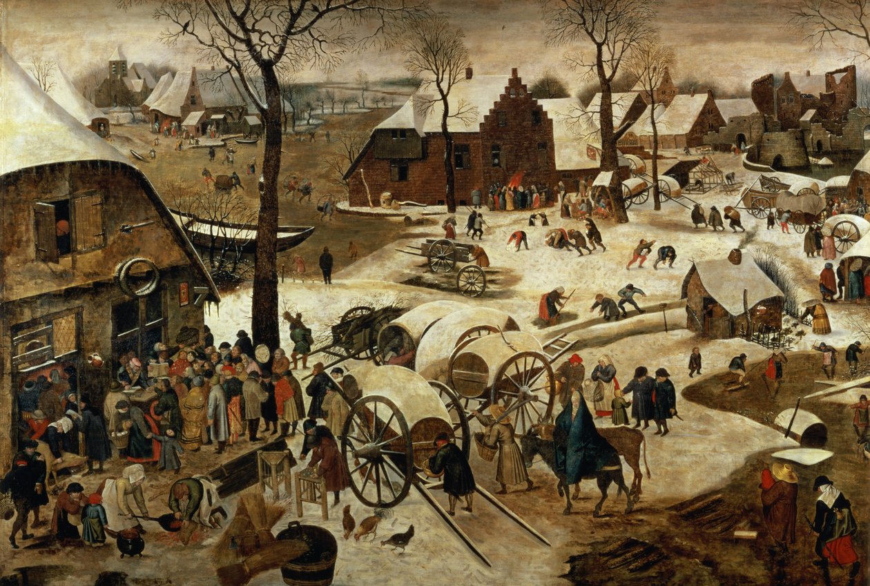O Pagamento do Dízimo ou O Censo em Belém (para detalhes, ver 89722) de Pieter Brueghel the Younger