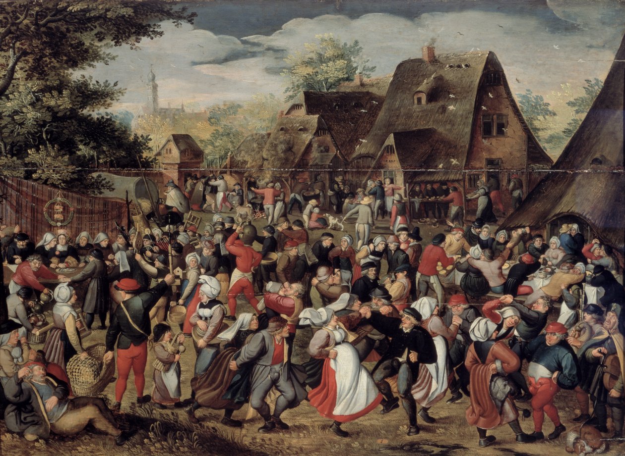 O Festival da Aldeia de Pieter Brueghel the Younger