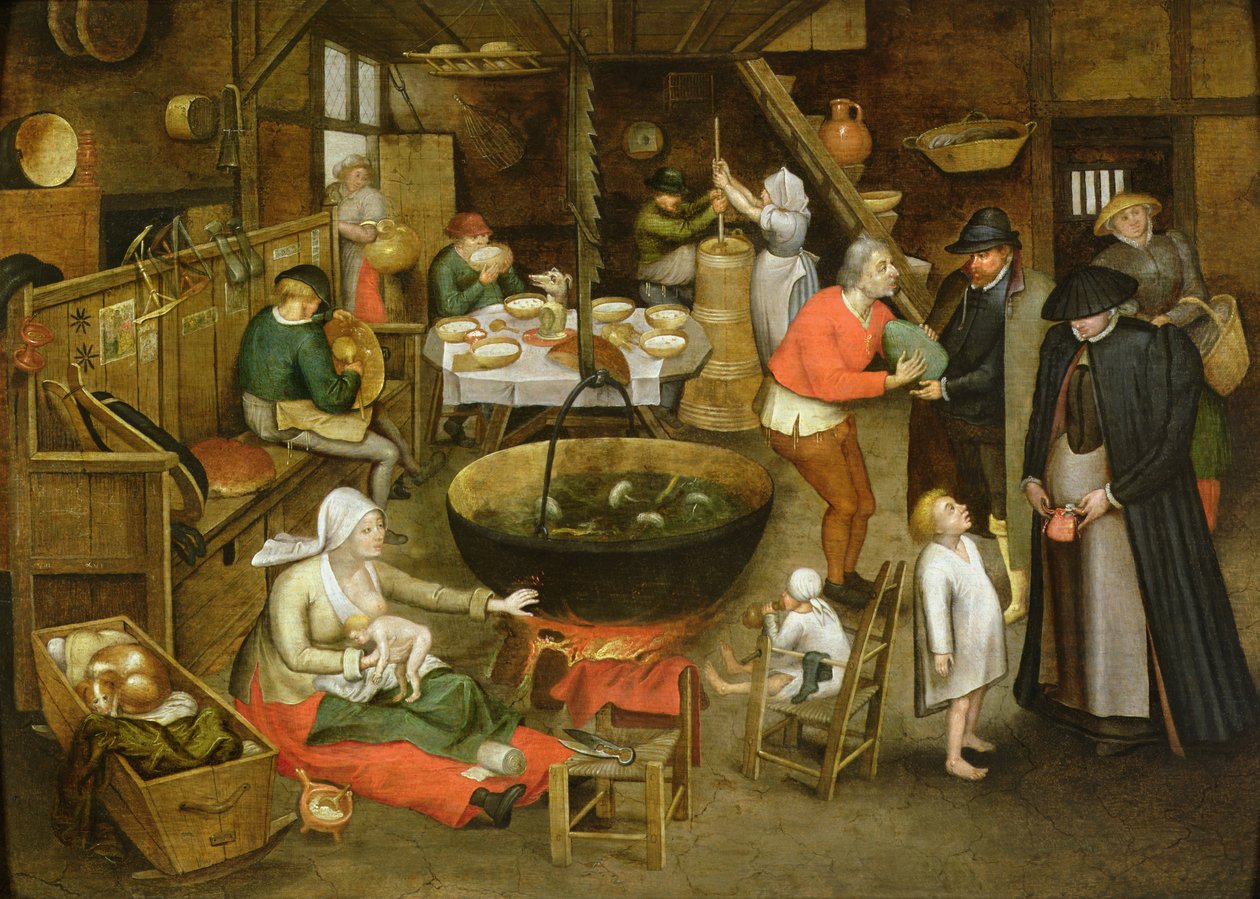 A visita à fazenda (painel) de Pieter Brueghel the Younger