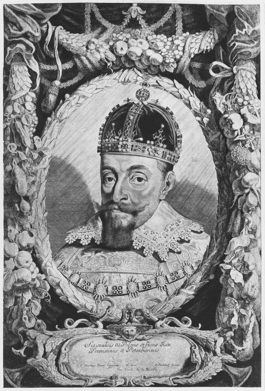 Sigismund III Vasa, rei da Polónia e da Suécia, grão-duque da Lituânia de Pieter Claesz Soutman