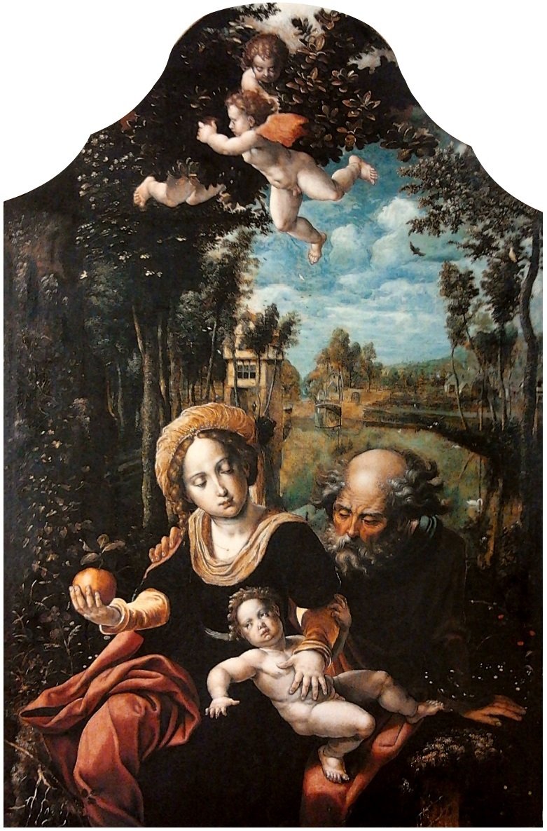 Familia sagrada. de Pieter Coecke van Aelst