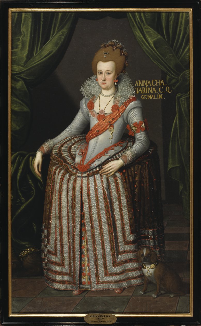 Anne Catherine de Brandemburgo, c.1600 de Pieter Fransz. Isaacsz.