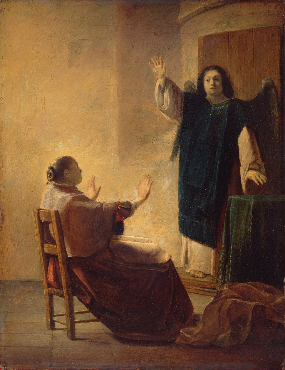 O anjo aparecendo para Anna de Pieter Fransz de Grebber