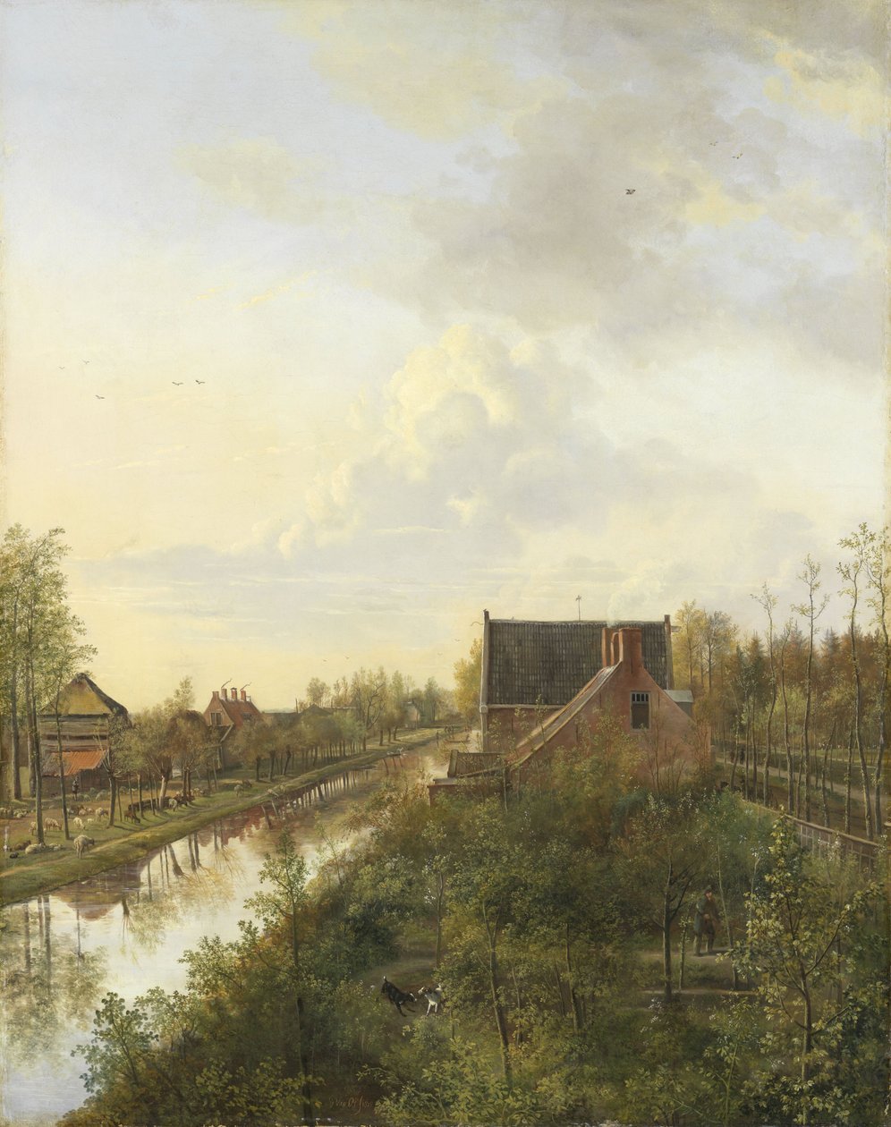 O canal em Graveland, 1818 de Pieter Gerardus van Os
