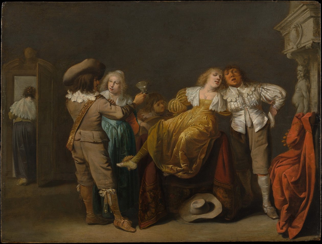 Um partido de Merrymakers de Pieter Jansz. Quast