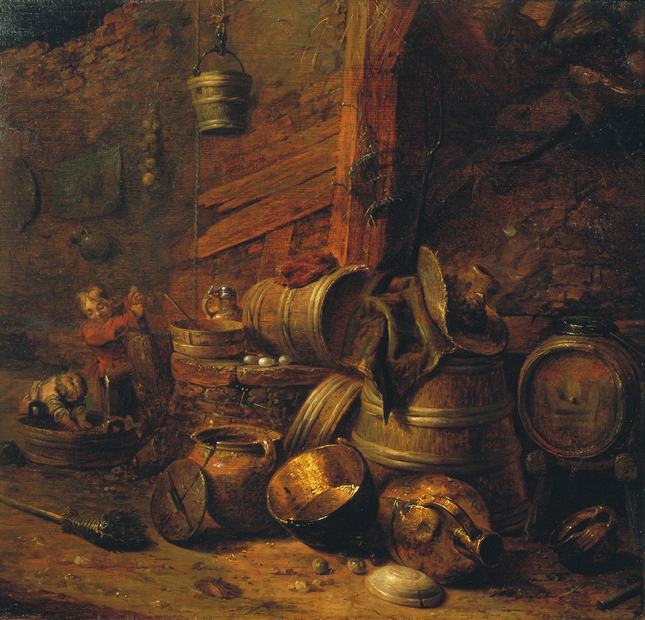 Interior da adega de Pieter Jansz. Quast