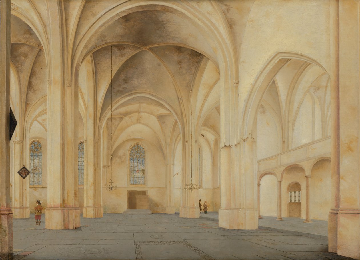 O interior do Cunerakerk em Rhenen de Pieter Janszoon Saenredam