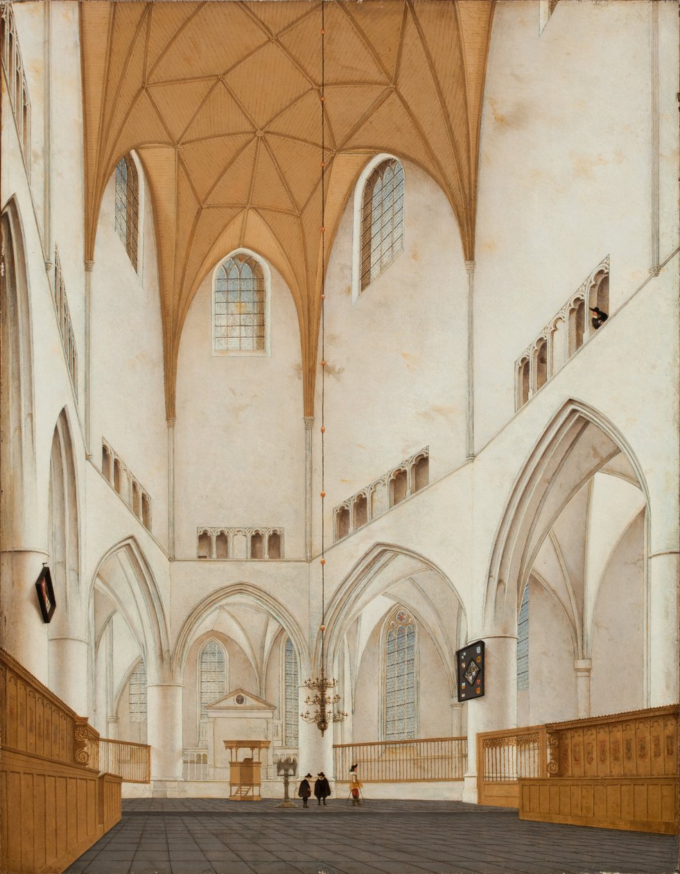 Interior do Coro da Igreja de São Bavos em Haarlem, 1660 de Pieter Janszoon Saenredam