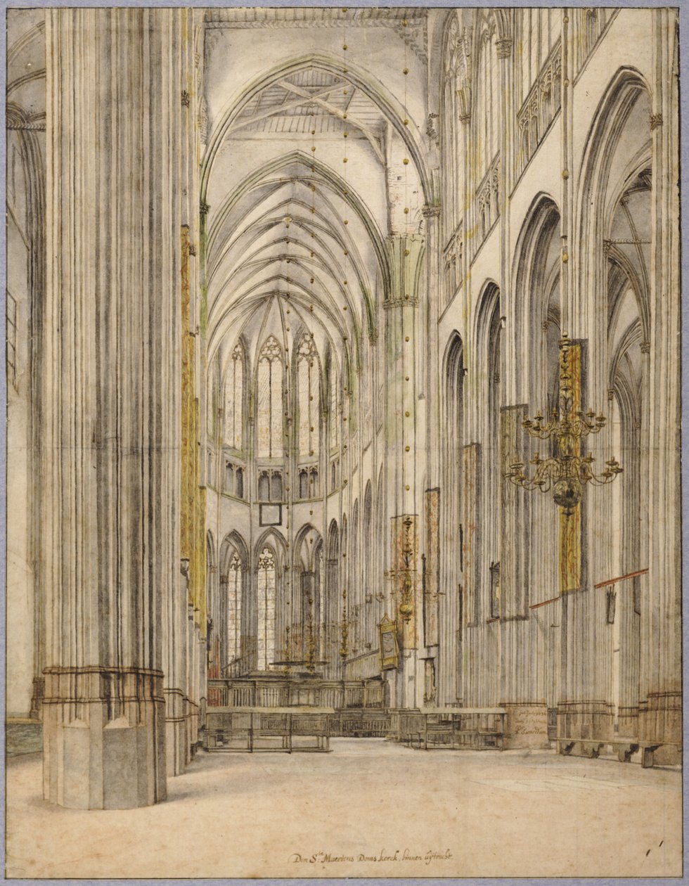Interior, de, a, st. Martin&39;s, dom, (Cathedral), em, utrecht de Pieter Janszoon Saenredam