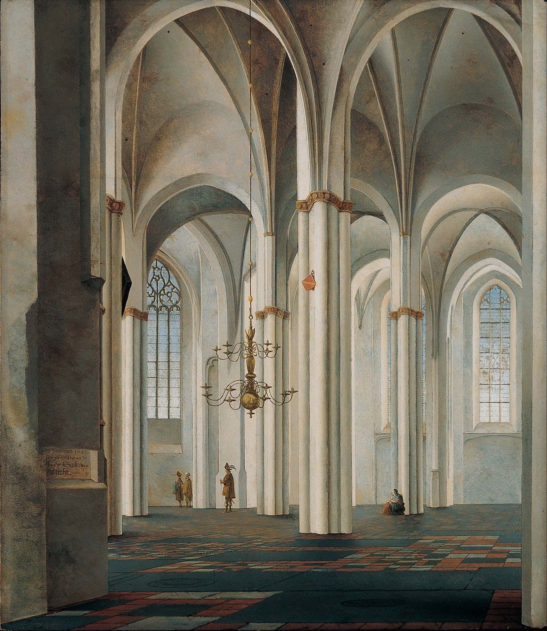 Interior, de, a, Buurkerk, utrecht de Pieter Janszoon Saenredam