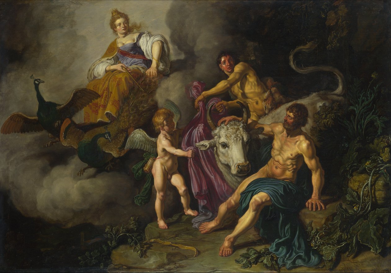 Juno descobre Júpiter com Io de Pieter Lastman