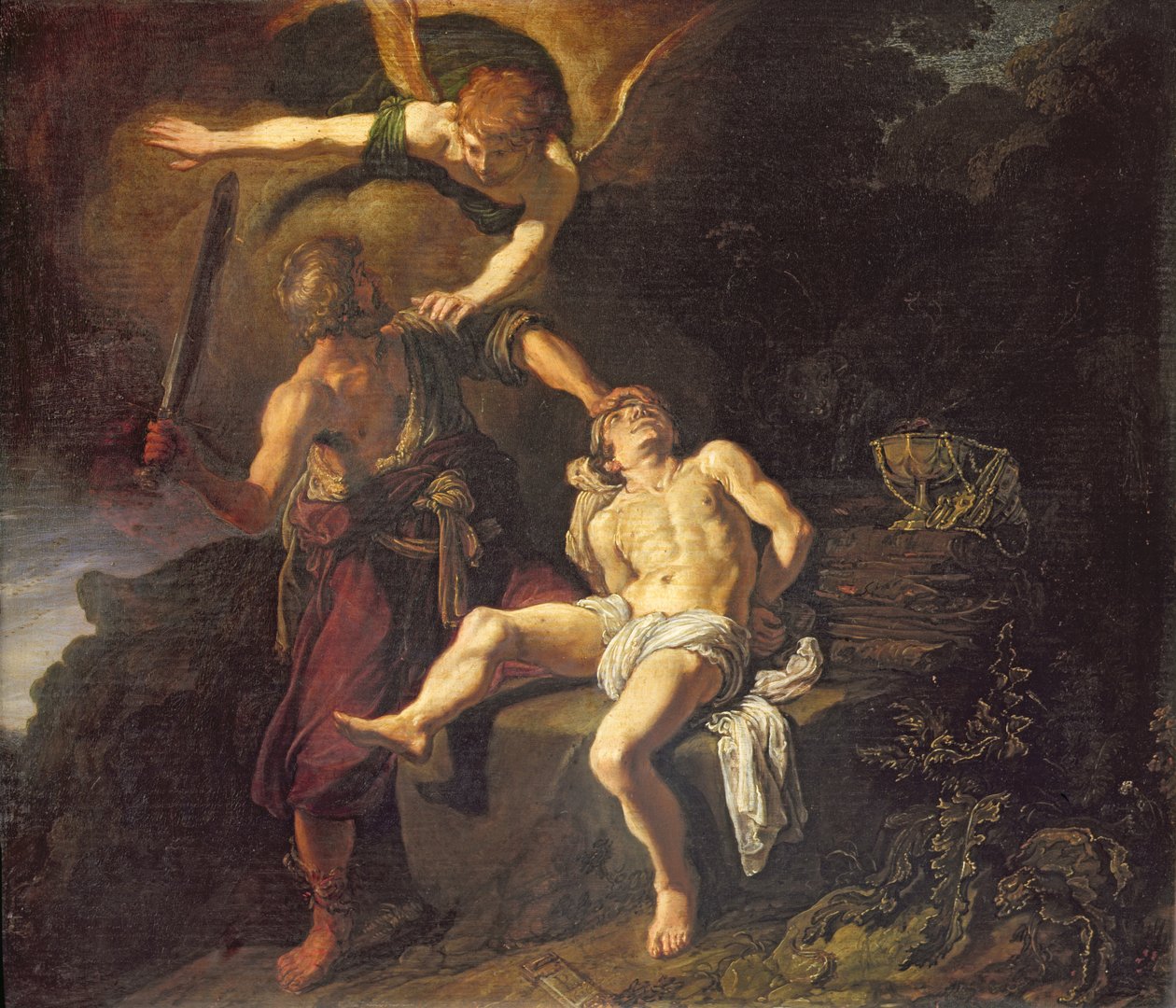 O sacrifício de Isaac, 1616 de Pieter Lastman