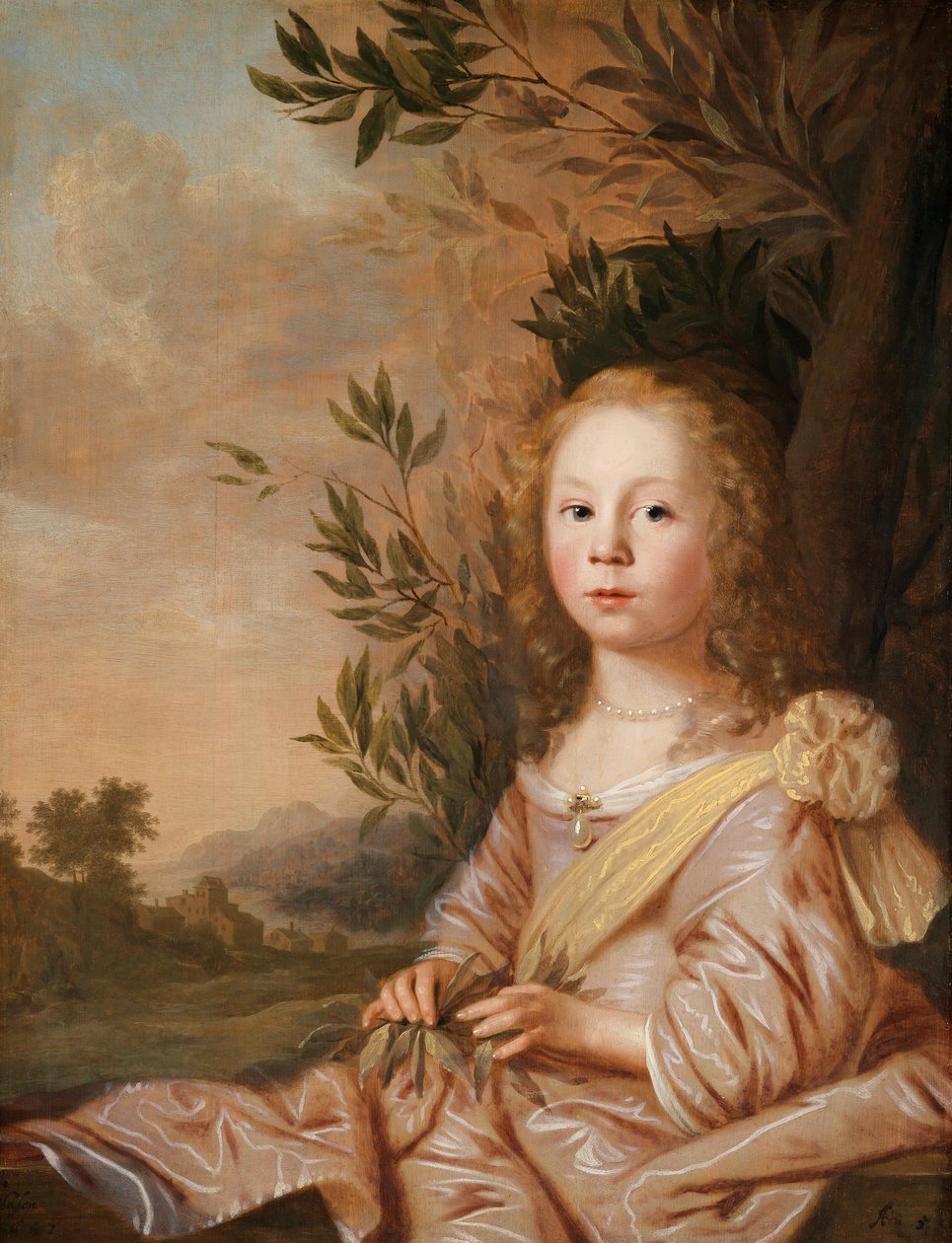 retrato da menina de Pieter Nason
