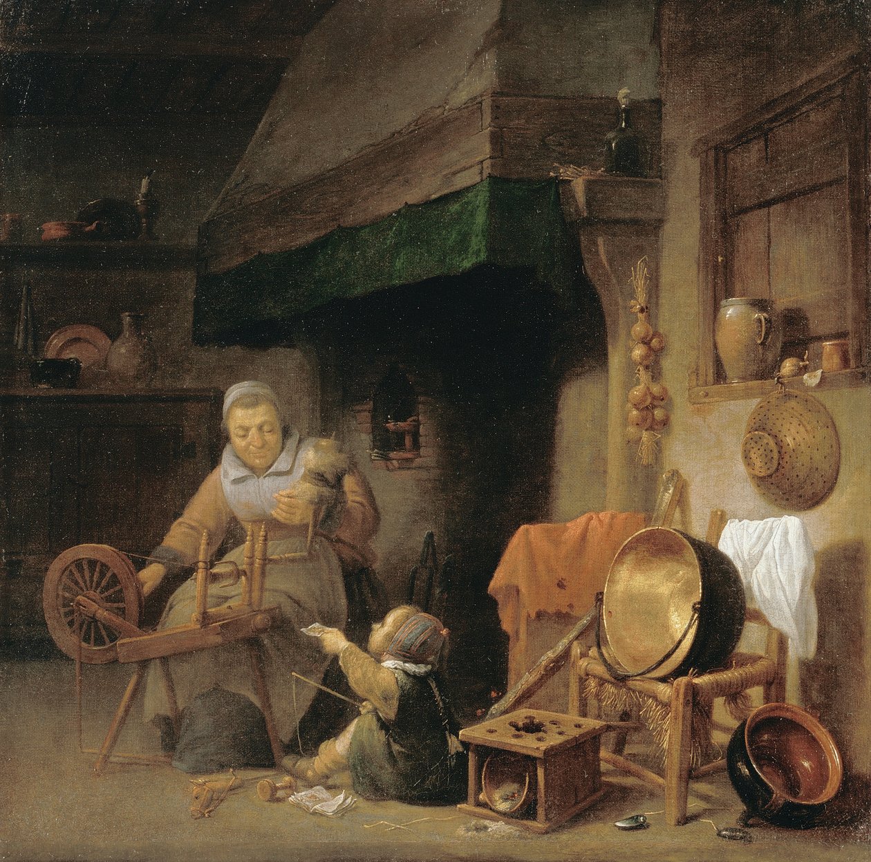 Mulher, girar de Pieter de Nys