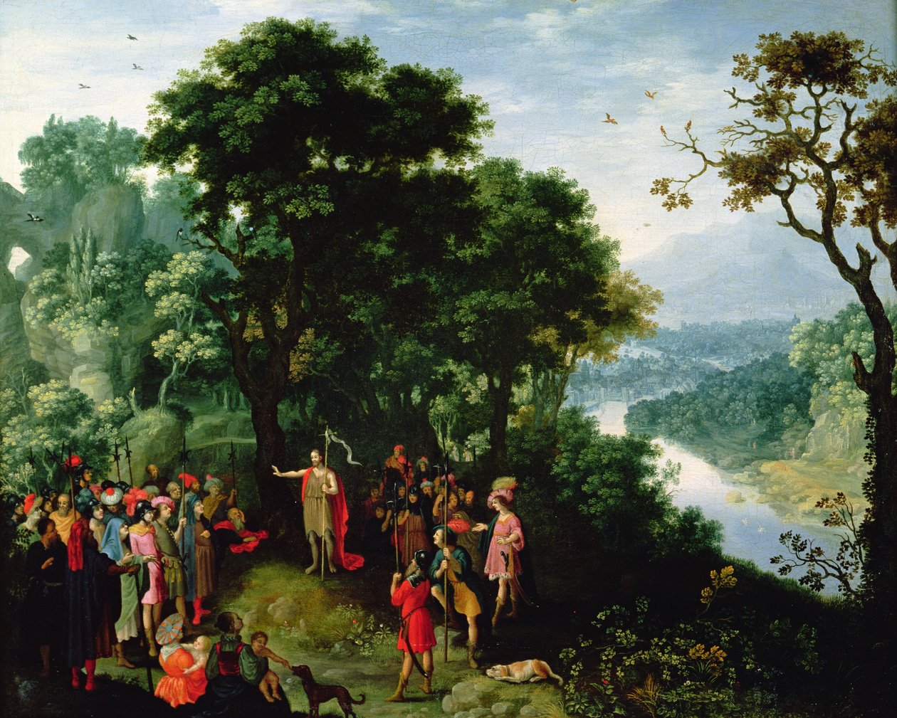 São João Batista pregando no deserto de Pieter Schoubroeck