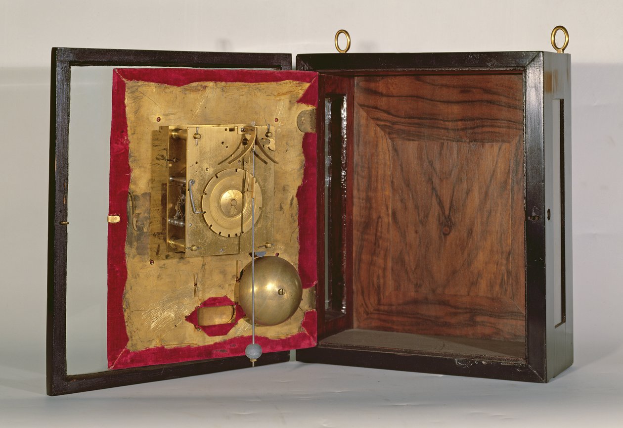 Relógio de mesa marcante holandês, 1660 de Pieter Visbach