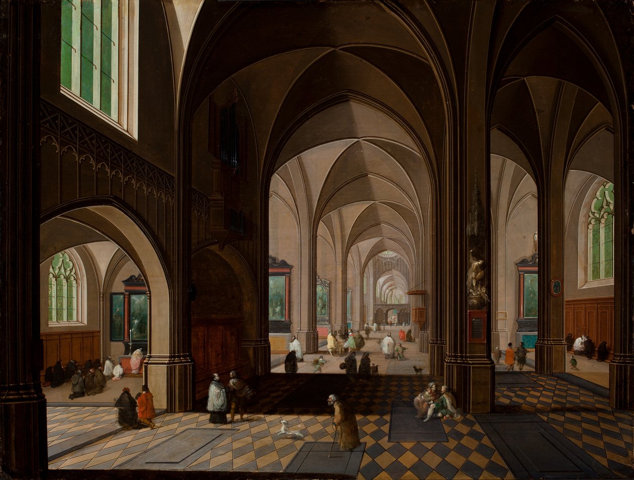 Interior da igreja de Pieter the Younger Neeffs