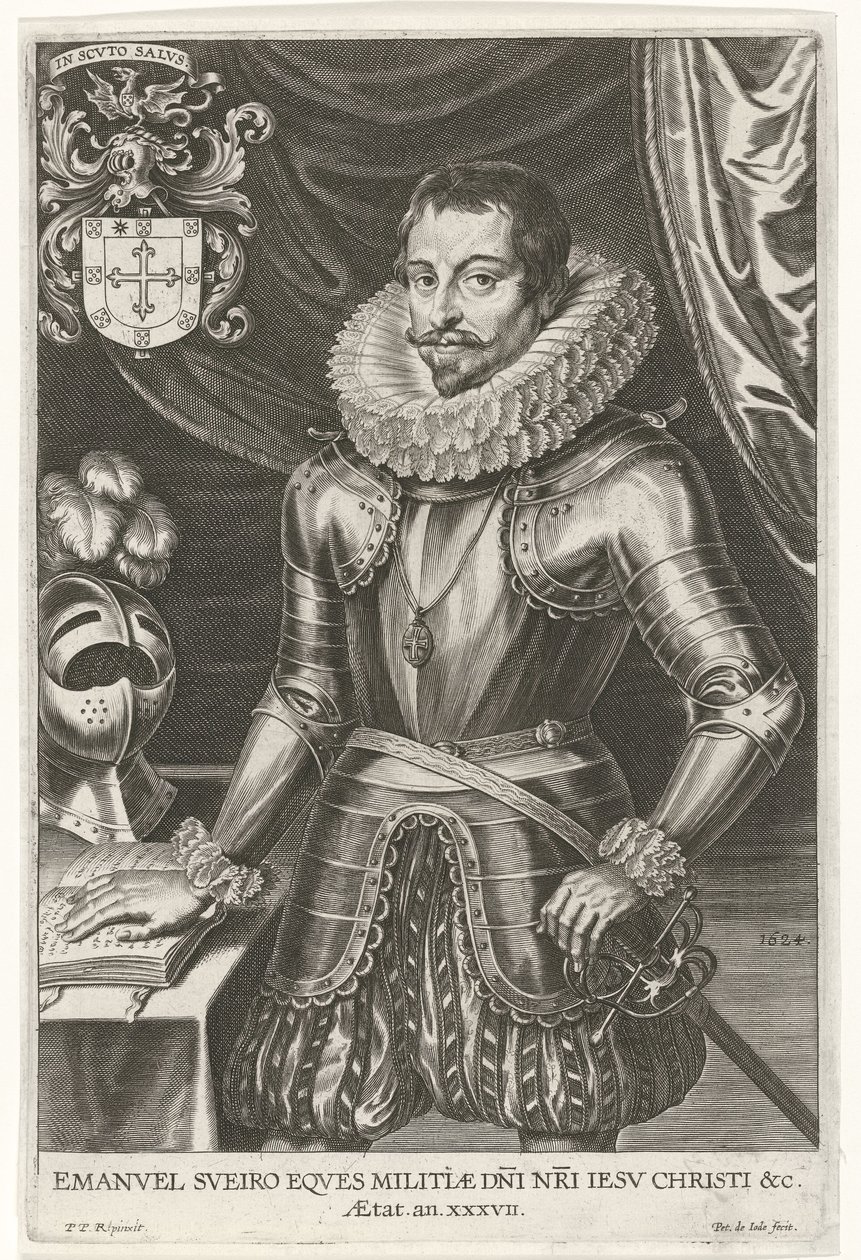 Retrato de Emanuel Sueyro, 1624 de Pieter de Jode
