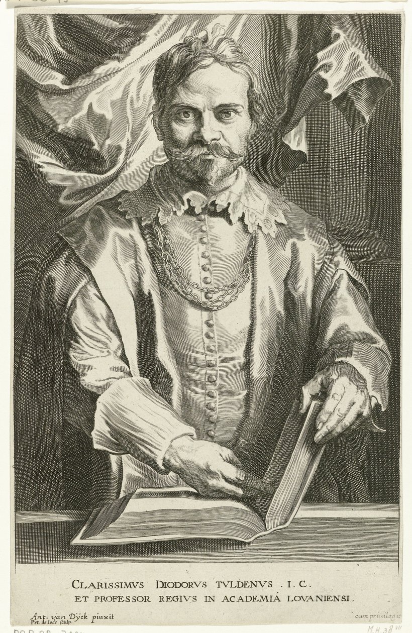 Retrato de Tuldenus de Pieter de Jode