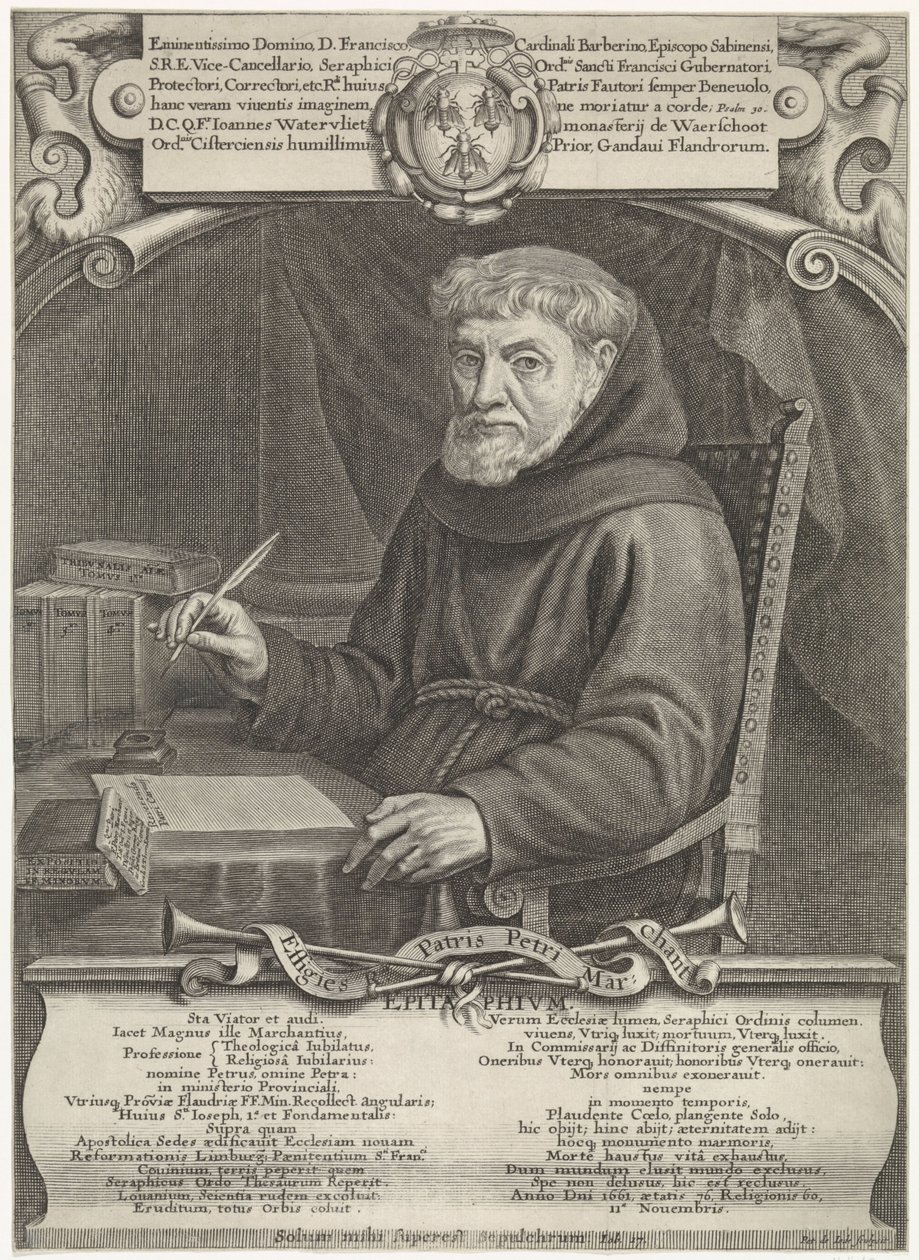Retrato de Pierre Marchant gravado por Pieter de Jode II de Pieter de Jode II