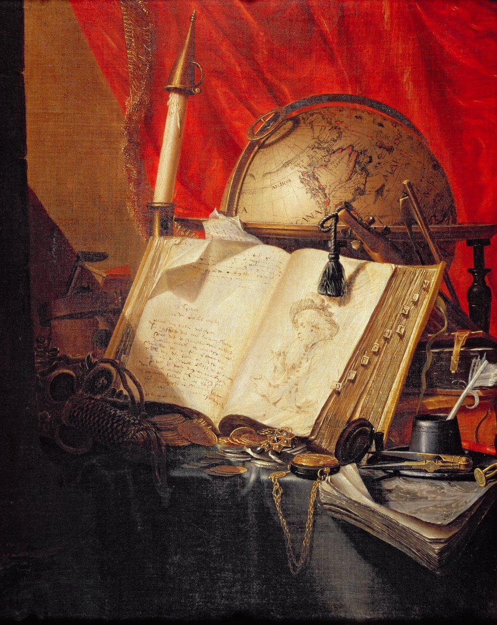 A Vanitas Still Life de Pieter de Ring