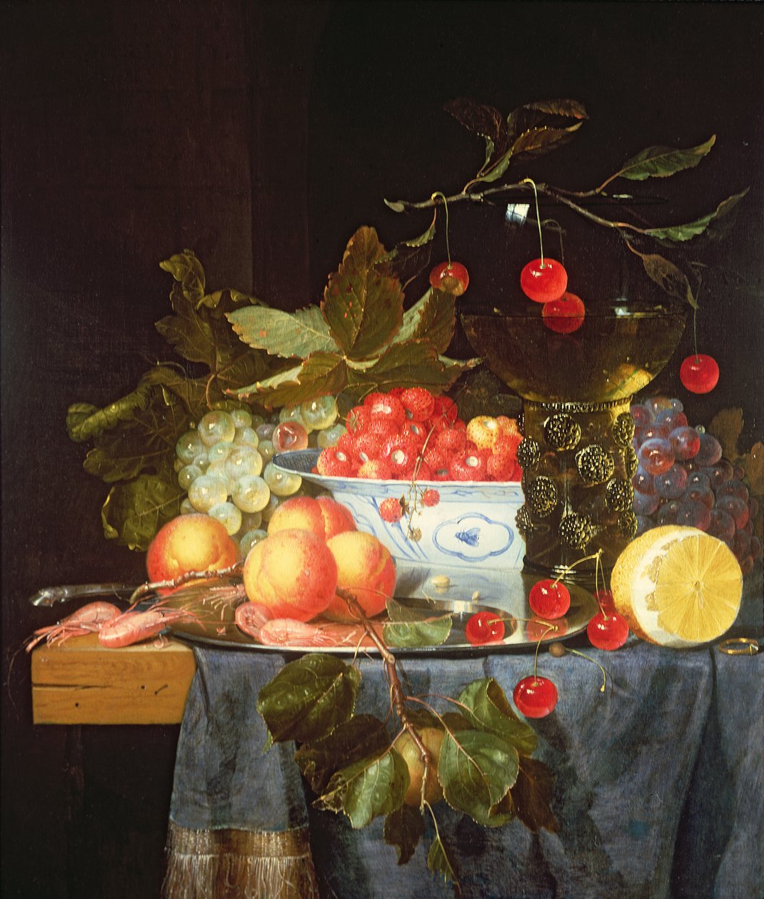 Ainda vida de frutas de Pieter de Ring