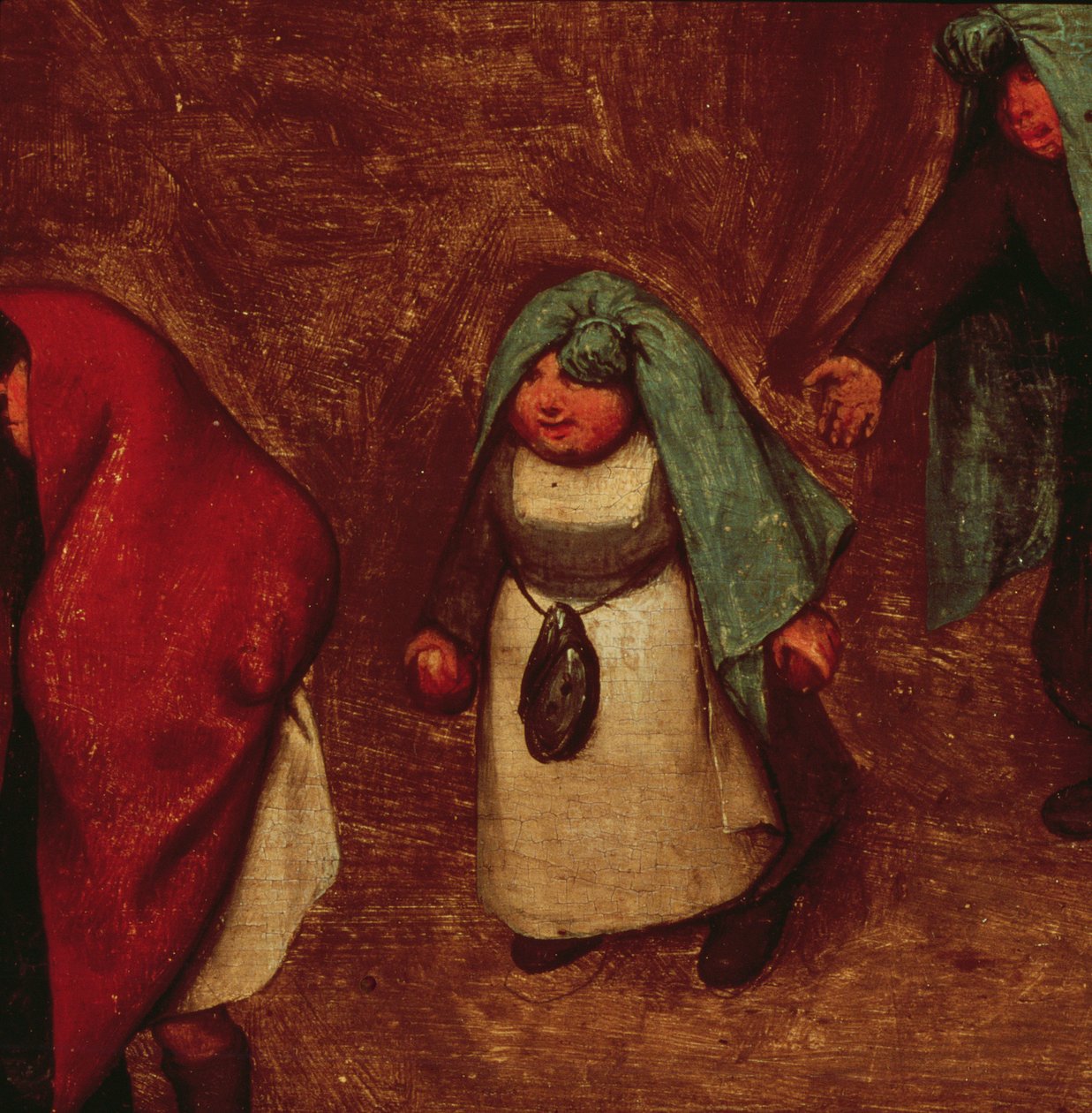 Jogos para crianças, detalhe da parte da esquerda, 1560 de Pieter Bruegel the Elder