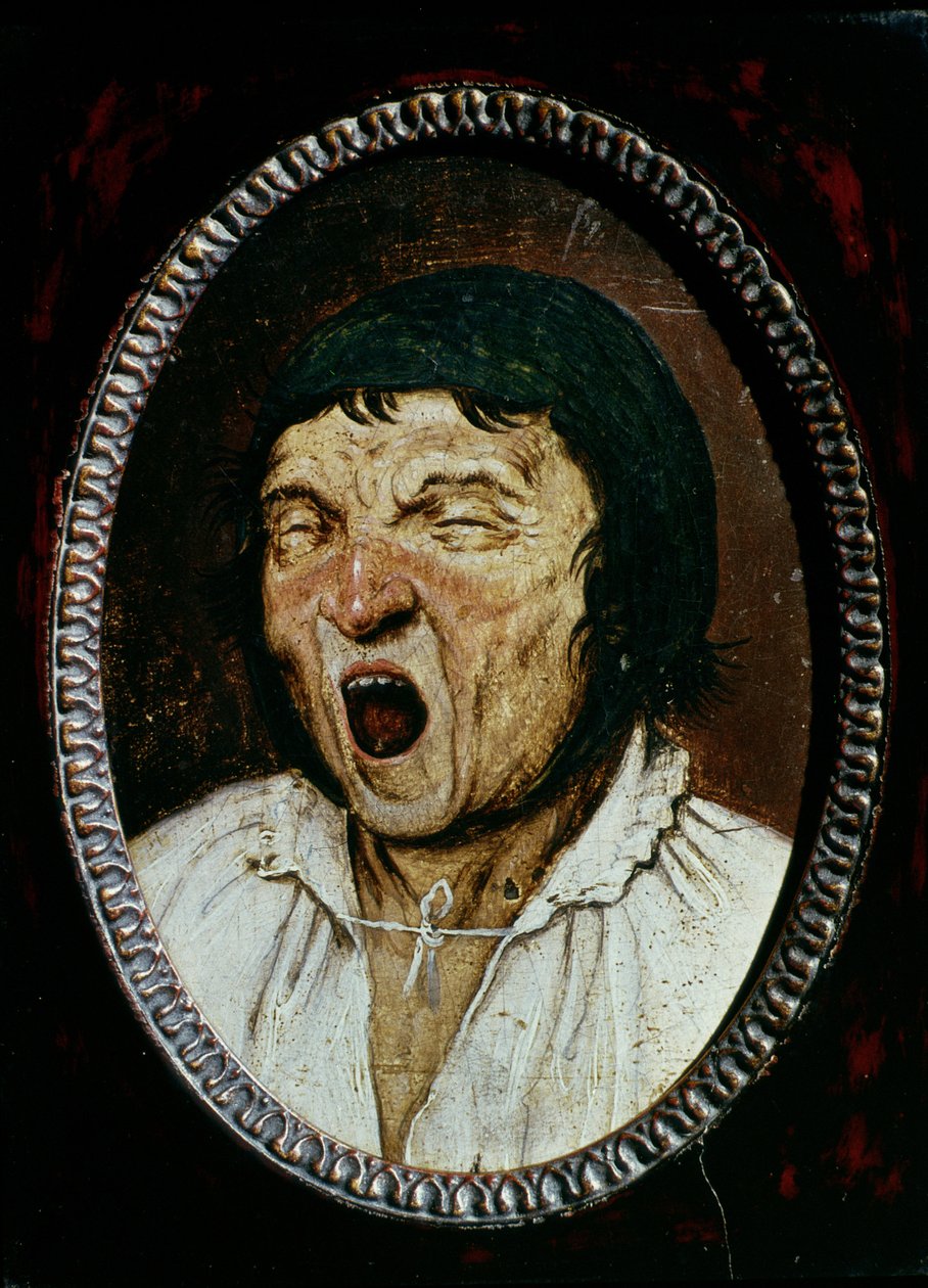 Homem bocejando de Pieter Bruegel the Elder