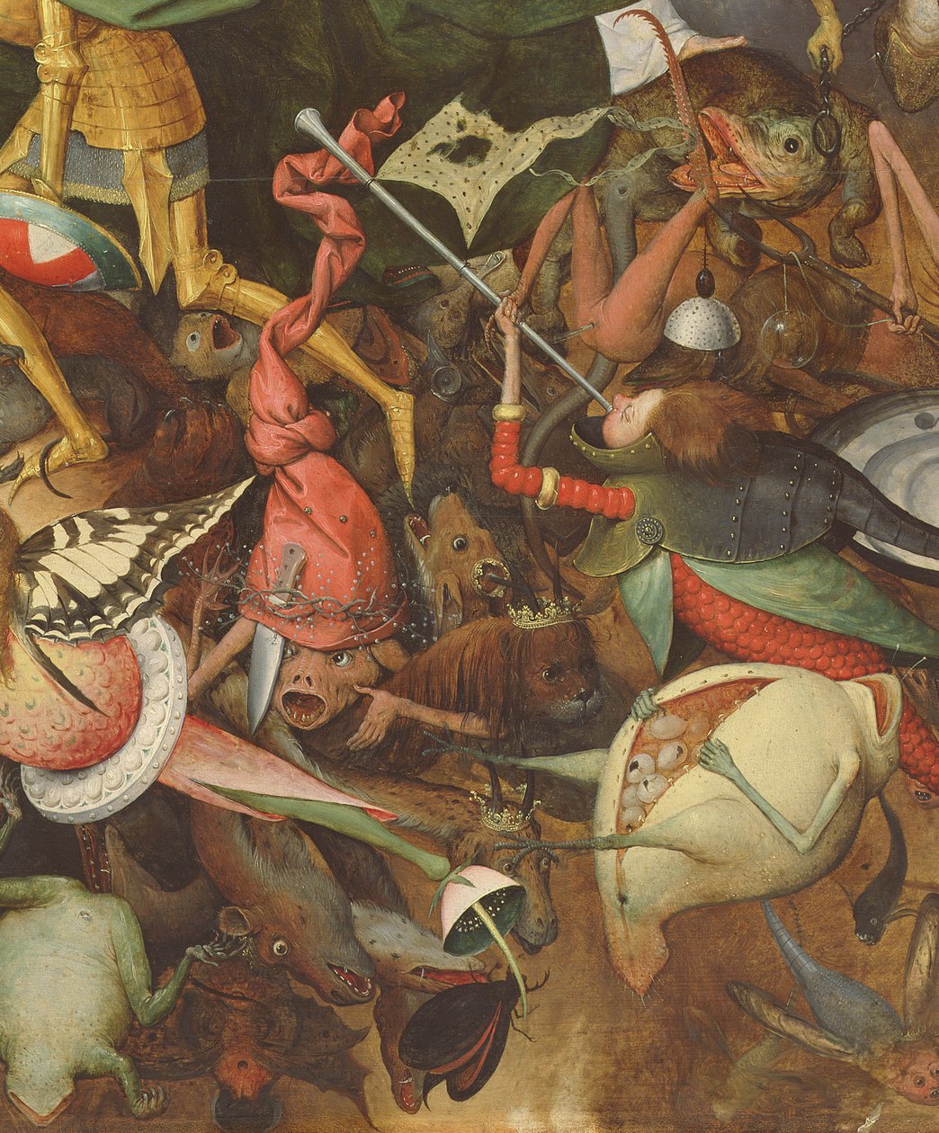 A queda dos anjos rebeldes, 1562 (detalhe de 74037) de Pieter Bruegel the Elder