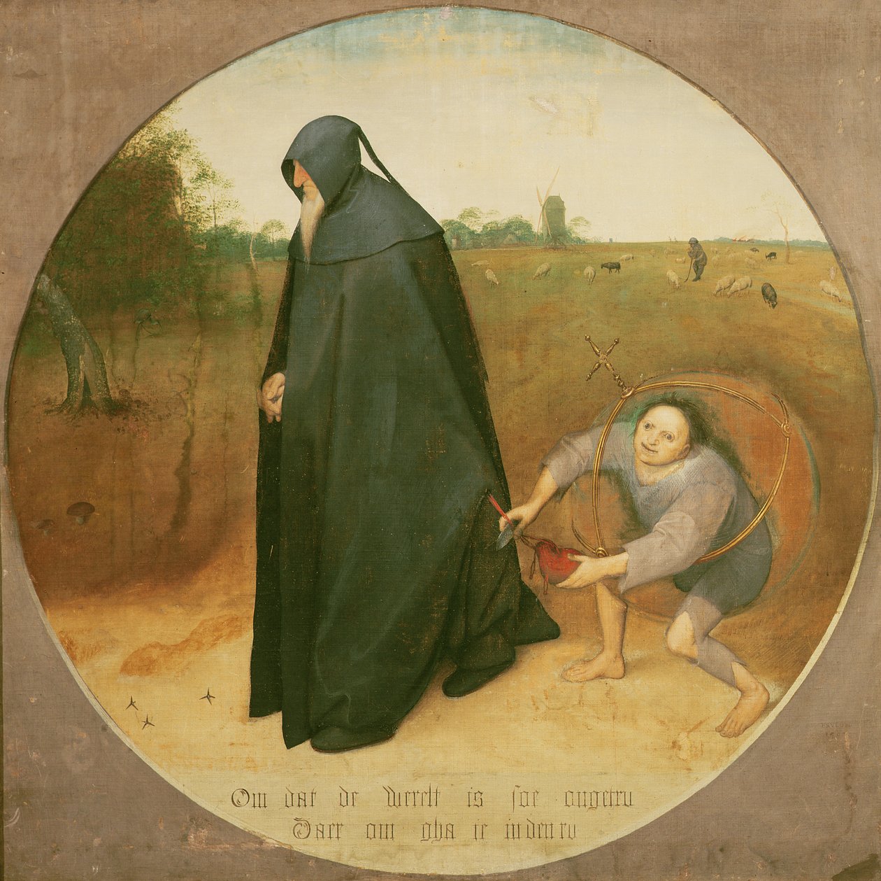 O Misanthrope, 1568 (têmpera sobre tela) de Pieter Bruegel the Elder