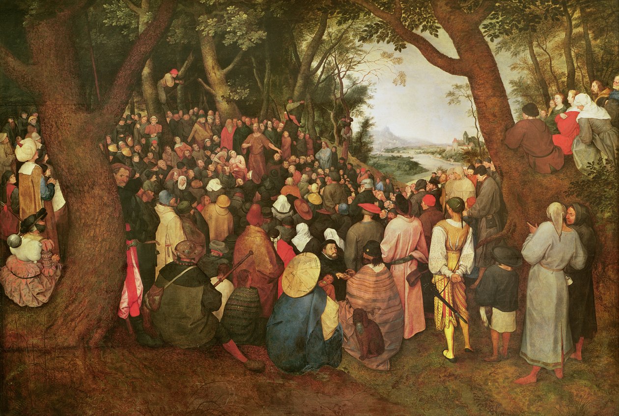 O sermão de São João Batista, 1566 (óleo sobre madeira) de Pieter Bruegel the Elder