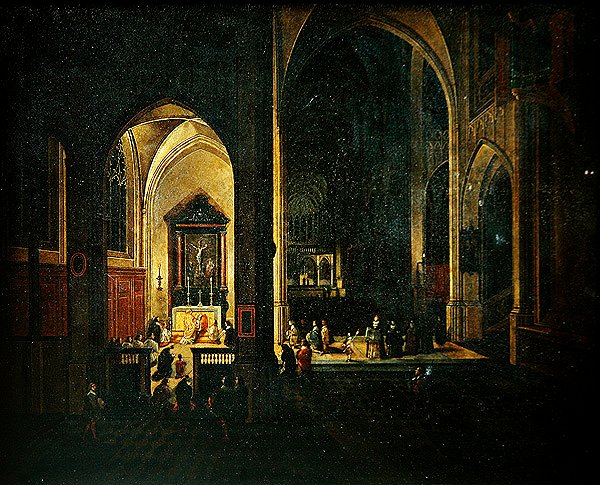 Interior de uma igreja de Pieter the Elder Neefs