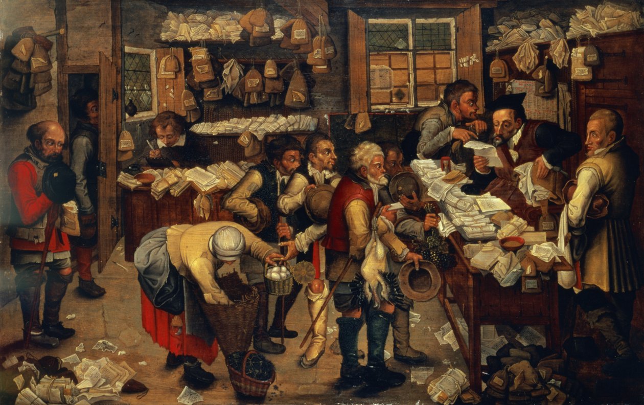 Os coletores de aluguel de Pieter Brueghel the Younger