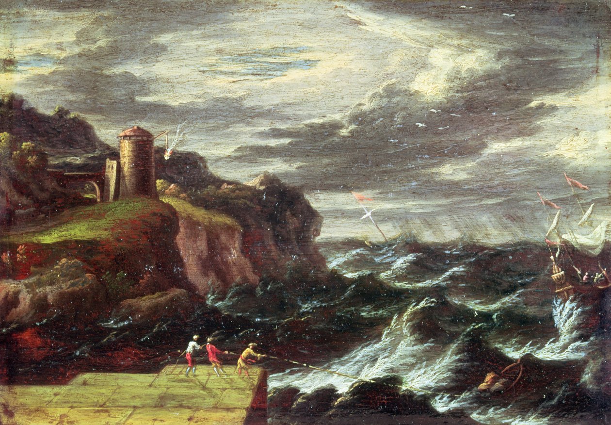 St. Paul chegando em Malta de Pieter the Younger Mulier