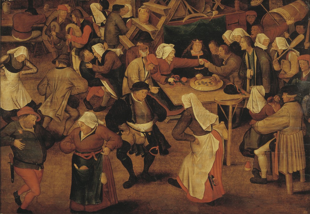 A dança do casamento de Pieter the Younger after Brueghel