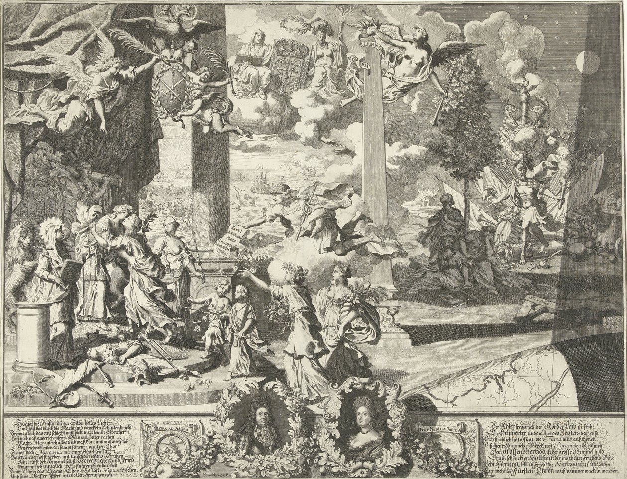 Alegoria sobre o Tratado de Altona de Pieter van den Berge