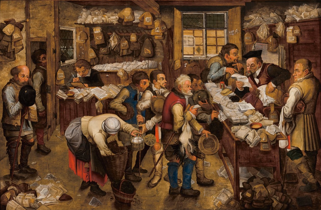 O escritório de coletores de impostos de Pieter Brueghel the Younger