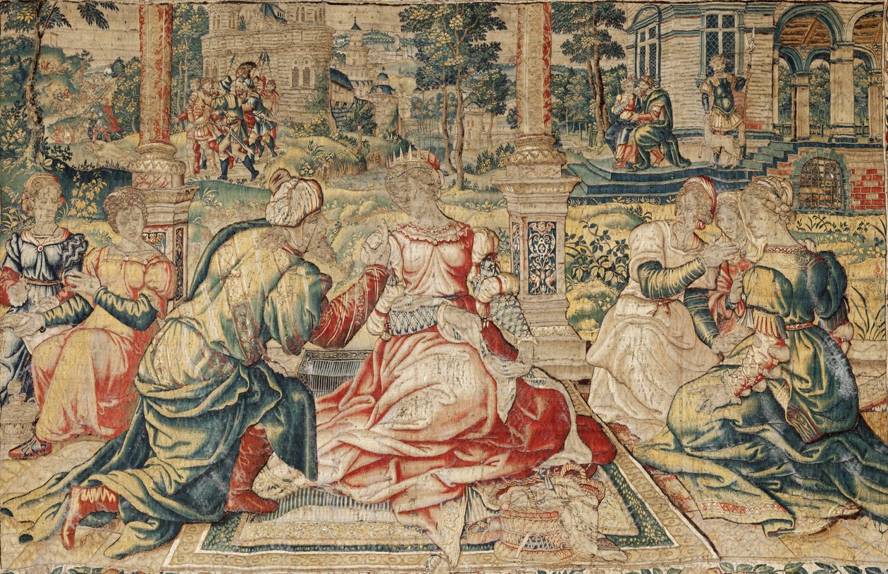 Marco António e Cleópatra Tapeçaria de Pieter (attr. to) Coecke van Aelst