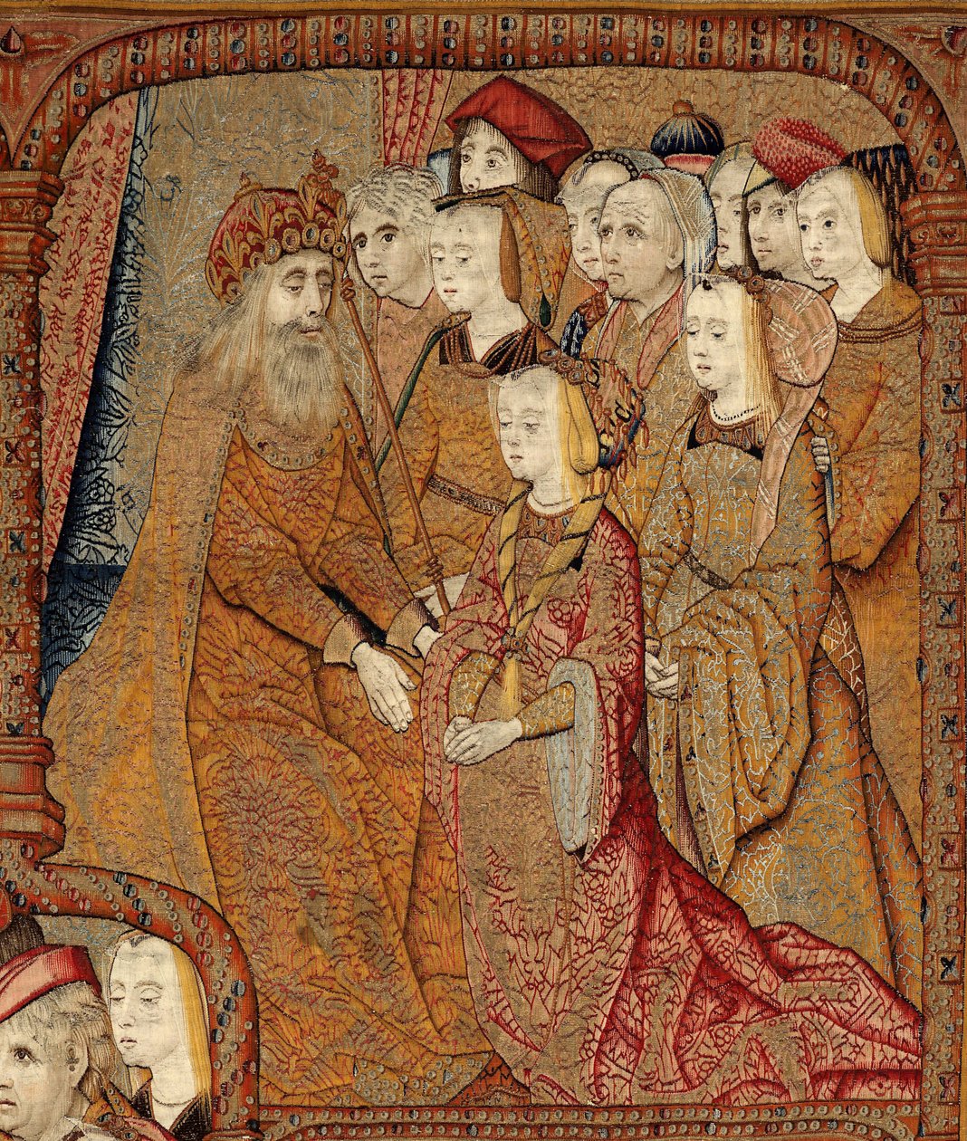 Triunfos da Mãe de Deus ou Panos de Oro, c.1500-02 (tapeçaria) de Pieter (attr. to) Coecke van Aelst