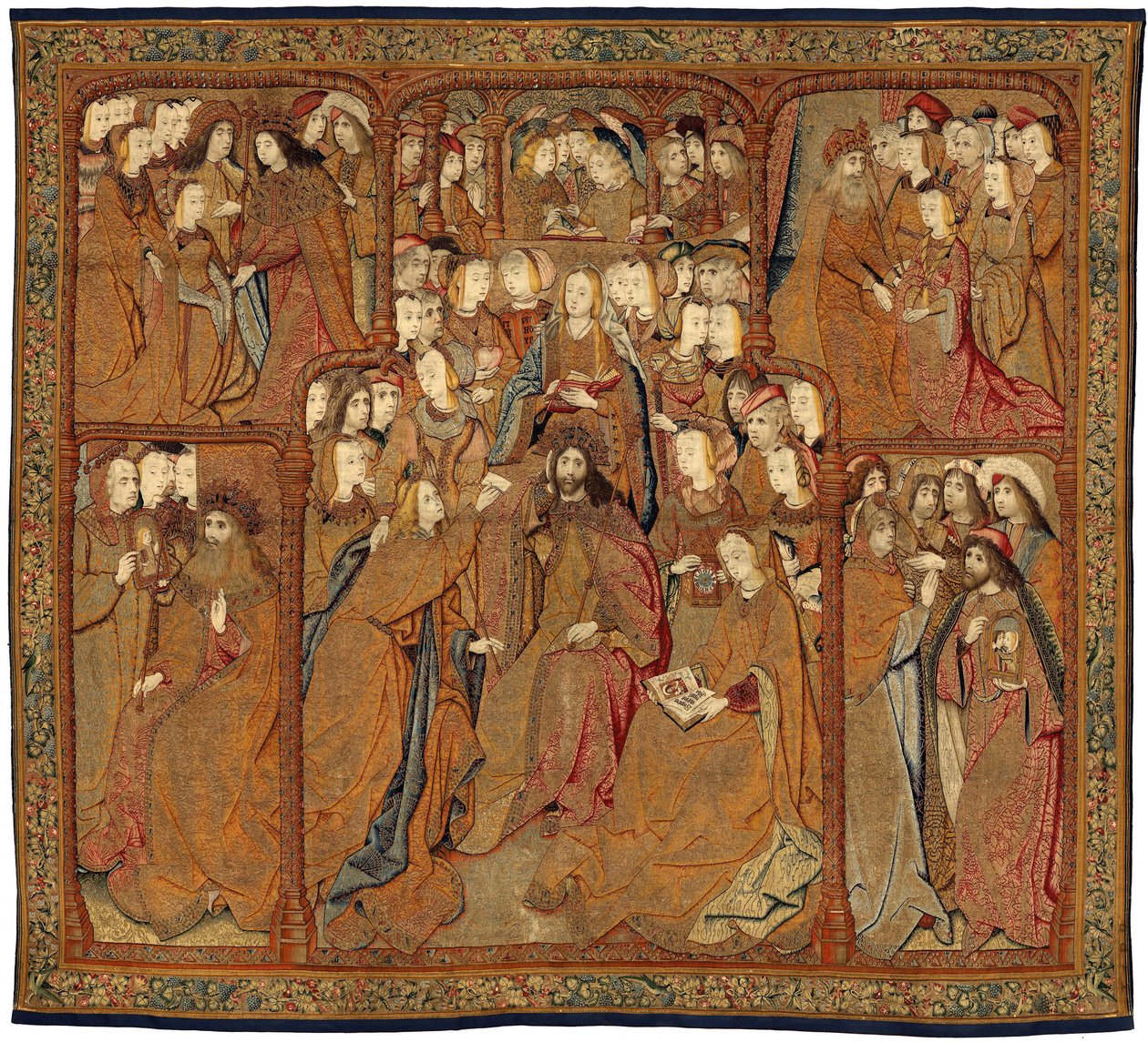 Triunfos da Mãe de Deus ou Panos de Oro, c.1500-02 (tapeçaria) de Pieter (attr. to) Coecke van Aelst