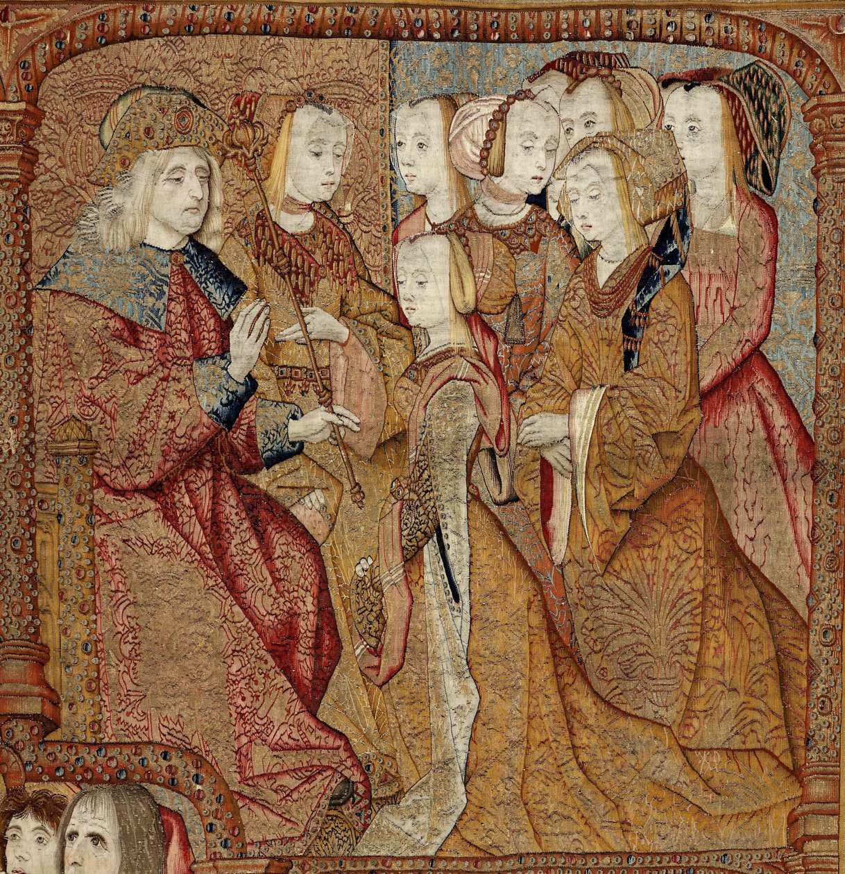 Triunfos da Mãe de Deus ou Panos de Oro, c.1500-02 (tapeçaria) de Pieter (attr. to) Coecke van Aelst