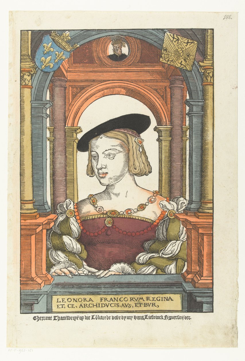 Retrato de Eleanor Of Austria (1498-1558) de Pieter (circle of) Coecke van Aelst