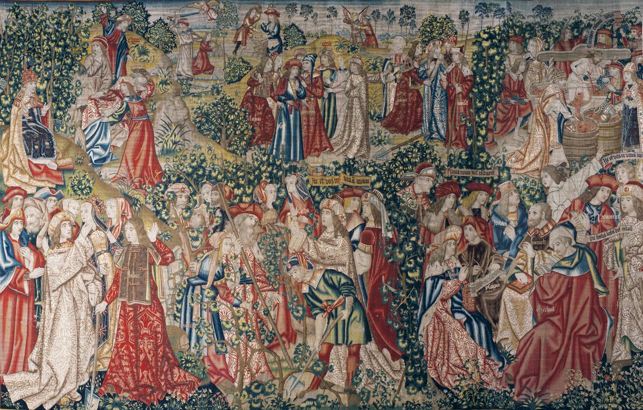A parábola dos trabalhadores da vinha, c.1500 (tapeçaria) de Pieter (studio of) Coecke van Aelst