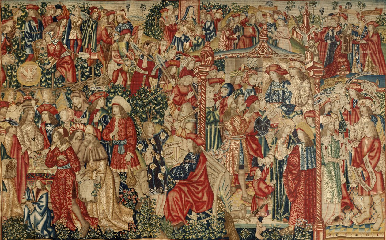 A parábola dos trabalhadores da vinha, c.1500 (tapeçaria) de Pieter (studio of) Coecke van Aelst