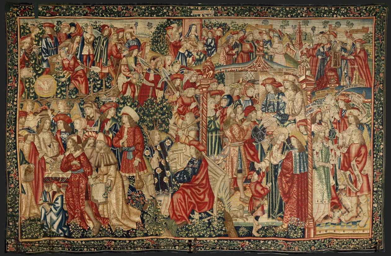 A parábola dos trabalhadores da vinha, c.1500 (tapeçaria) de Pieter (studio of) Coecke van Aelst