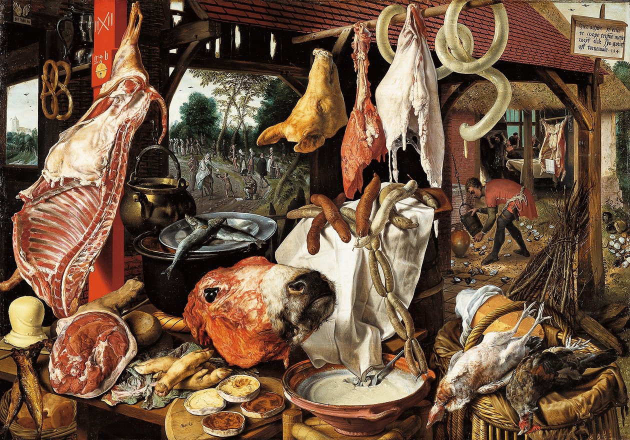 Talho com a fuga para o Egito de Pieter Aertsen