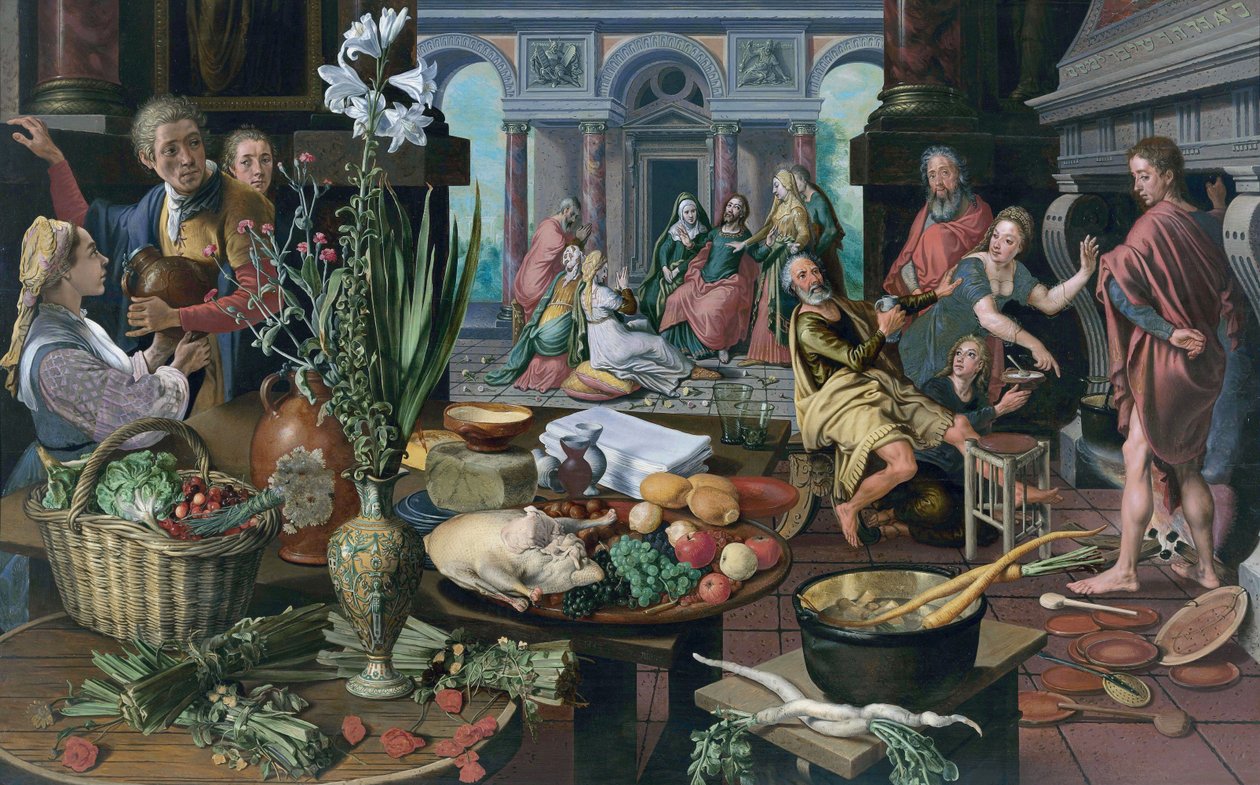 Cristo na casa de Marta e Maria de Pieter Aertsen