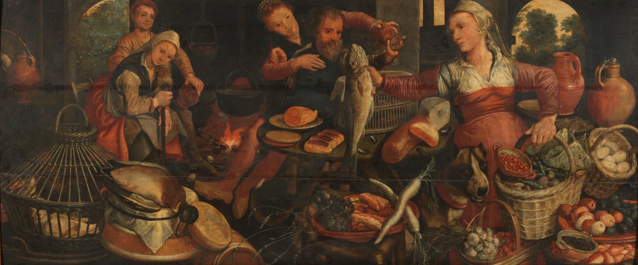 Cena da cozinha de Pieter Aertsen