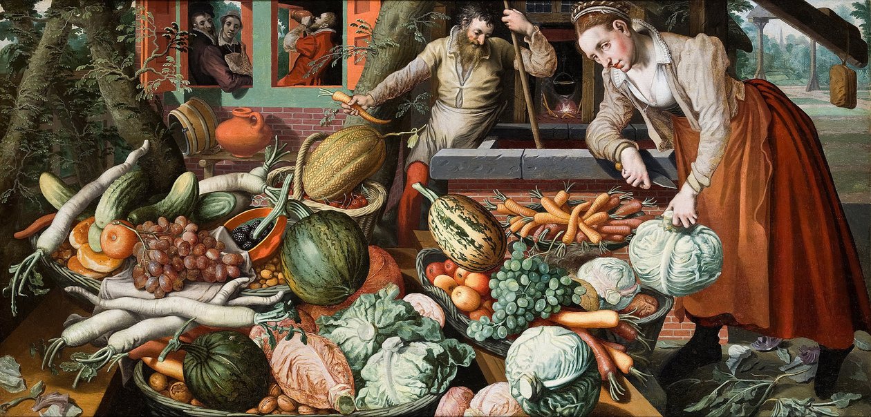 Cena do mercado, 1569 de Pieter Aertsen
